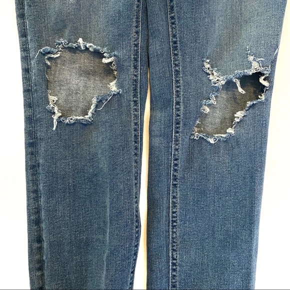 Free People We the Free high waisted busted knee medium wash jeans, 28 - Picture 6 of 9